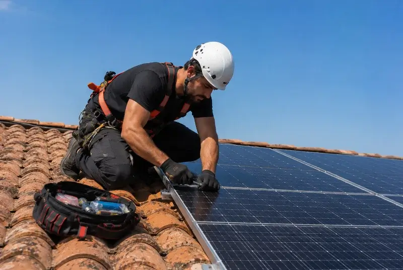 Maintenance et monitoring de panneaux solaires à Teulat